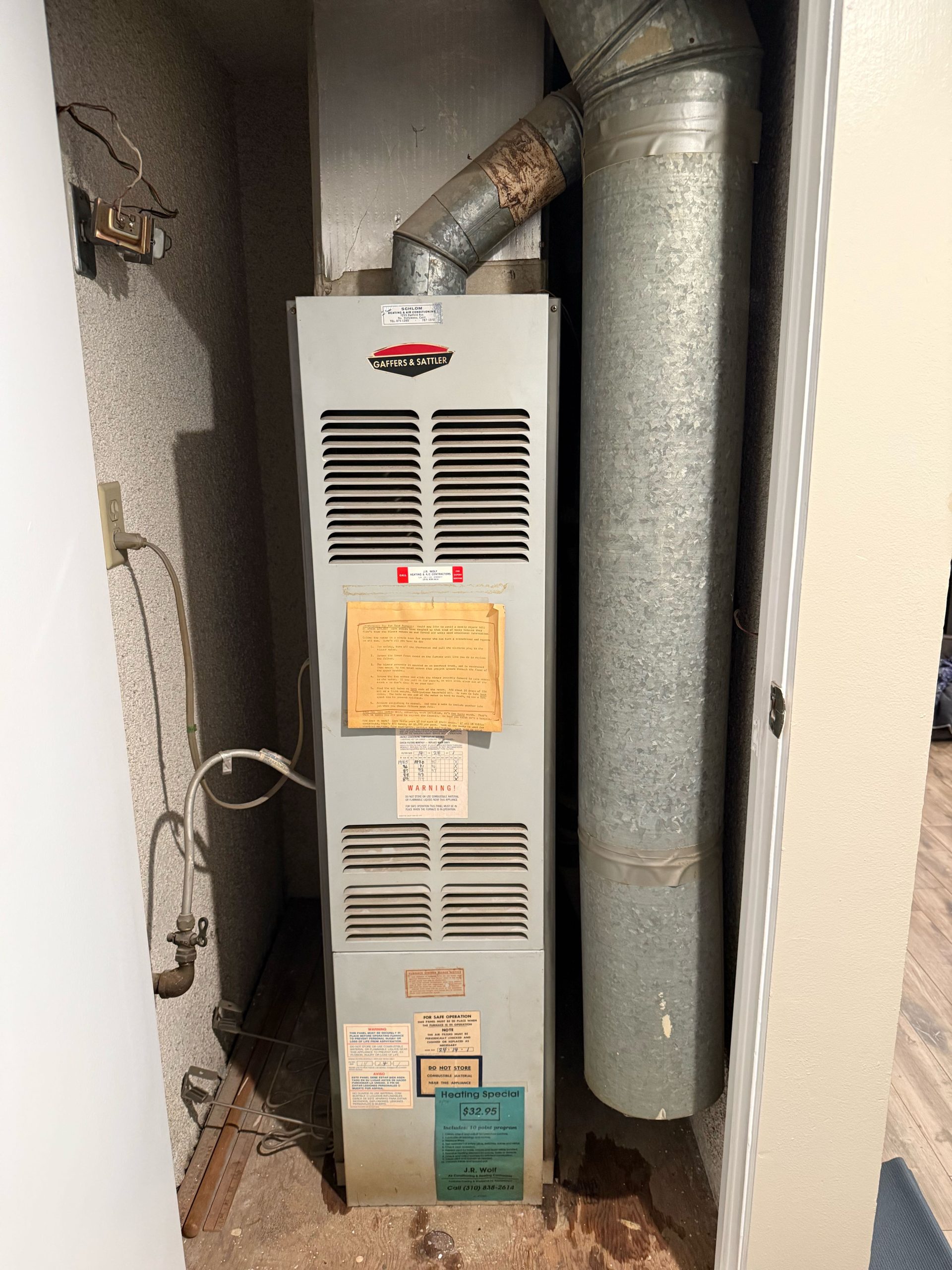 Old gas furnace