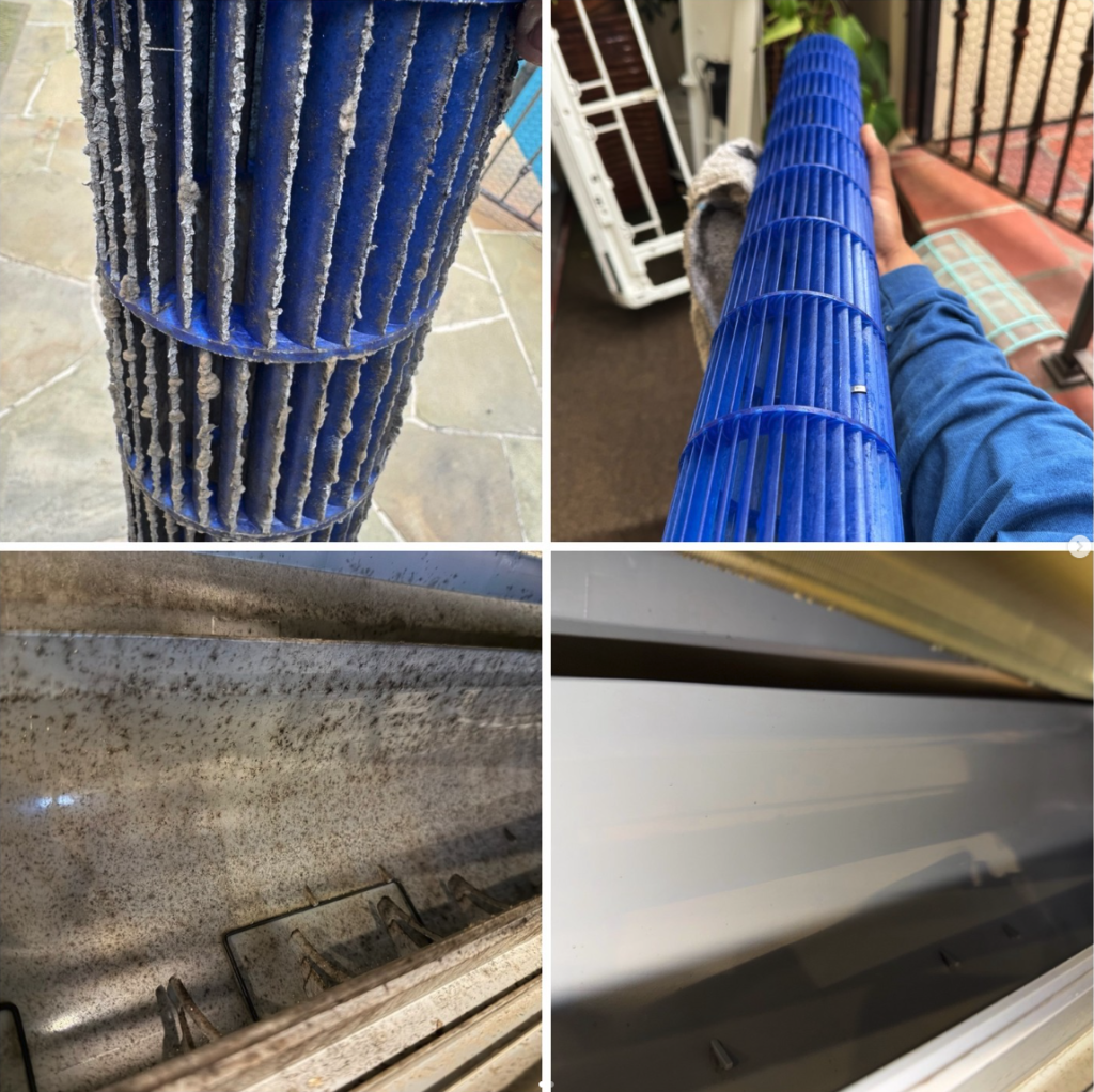 mini split tune-up and deep cleaning
